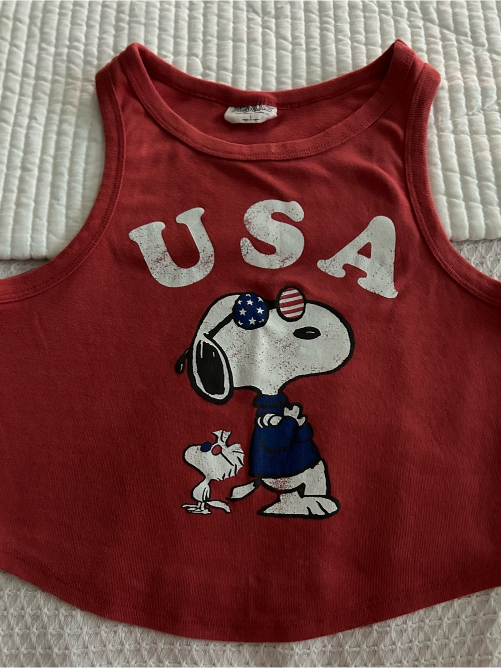 Grayson Threads Peanuts Sooo Cute USA  Crop
